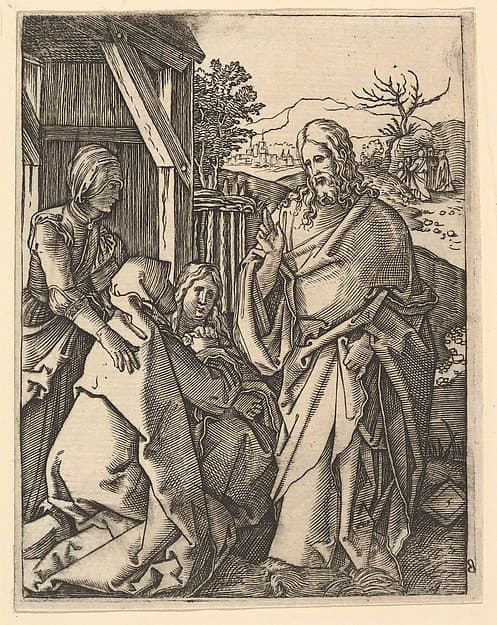 Christ Taking Leave of His Mother, after Dürer