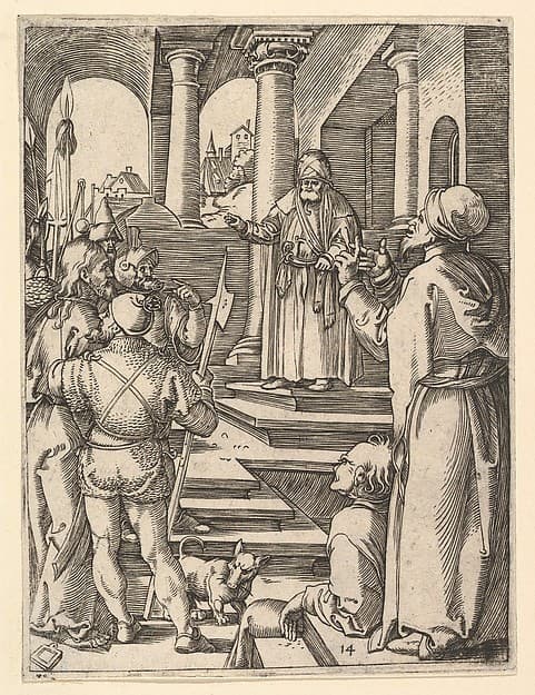 Christ presented to Pilate by henchmen