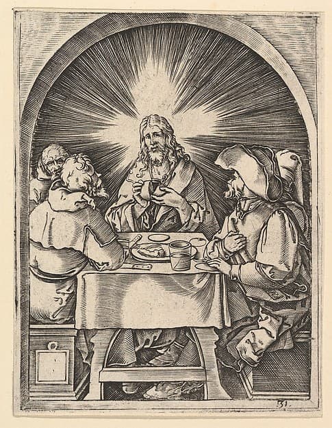 Christ at Emmaus, after Dürer