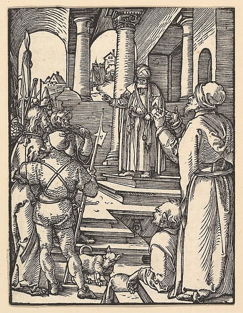 Christ before Pilate, from "The Small Passion"