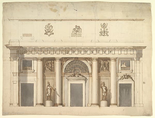 Elevation for a Portico of Doric Order