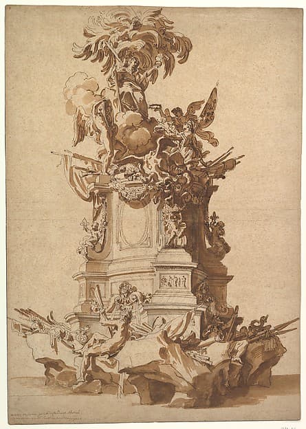 Temporary Structure in Celebration of the Birth of the Duc de Bourgogne (August 6, 1682)