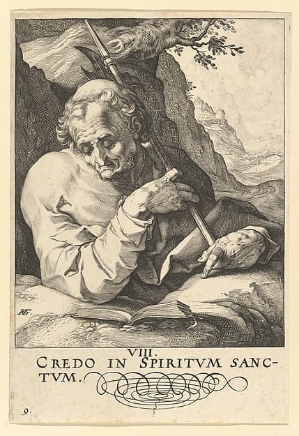 St. Matthew, from Christ, the Apostles and St. Paul with the Creed