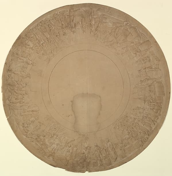 Design for a Plate Border Representing Foreign Trade