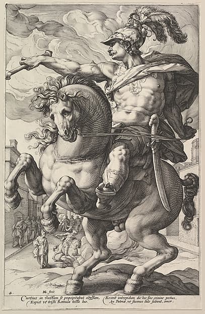 Marcus Curtius, from "The Roman Heroes"