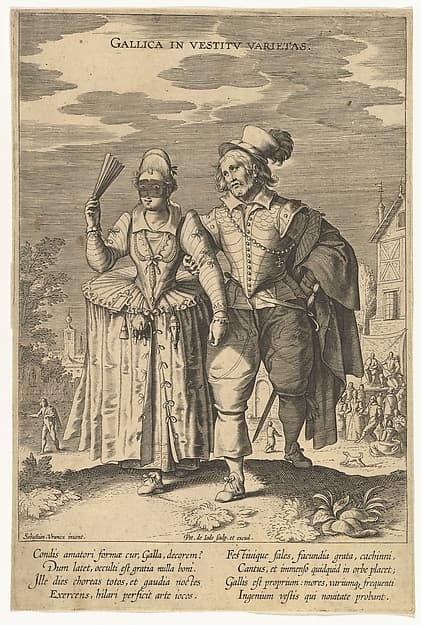 Gallica in Vestitu Varietas, from Fashions of Different Nations
