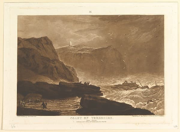 Coast of Yorkshire, Near Whitby (Liber Studiorum, part V, plate 24)