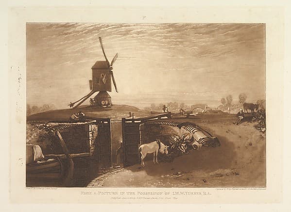 Windmill and Lock (Liber Studiorum, part VI, plate 27)