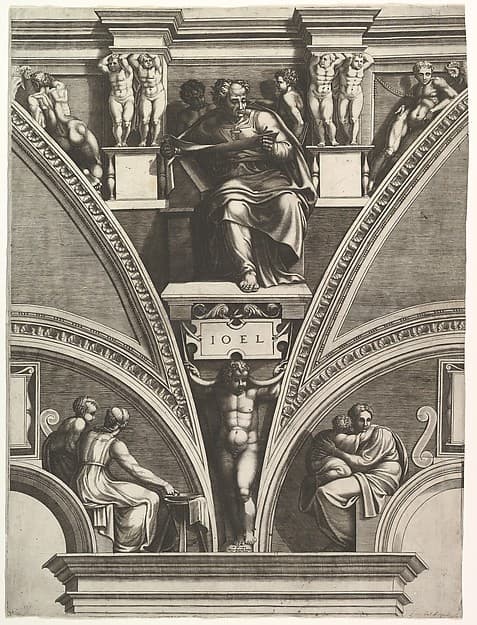 The Prophet Joel; from the series of Prophets and Sibyls in the Sistine Chapel