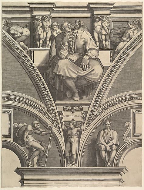 The Prophet Jeremiah, from "Prophets and Sibyls in the Sistine Chapel"