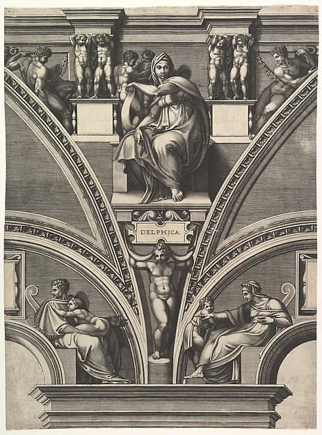 The Delphic Sibyl; from the series of Prophets and Sibyls in the Sistine Chapel