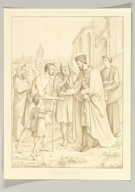 Saint Johannes Nepomuk Distributing Alms
