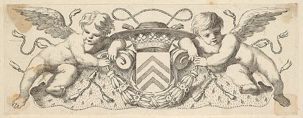 Two Cherubs with the Arms of Cardinal Richelieu