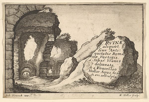 Title plate, from "Roman Ruins"