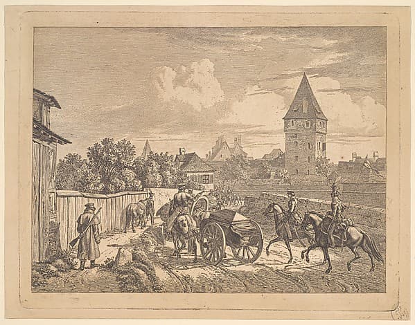 Russian Lancers Escorting the Regimental Cassonne
