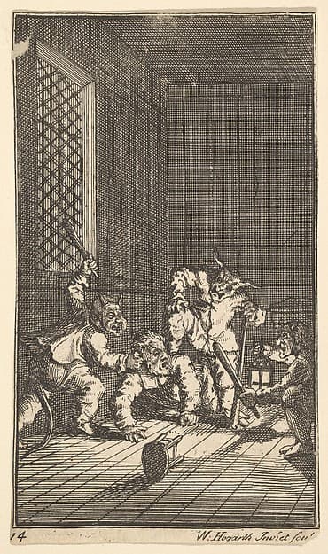 Hudibras Catechized (Seventeen Small Illustrations for Samuel Butler's Hudibras, no. 14)