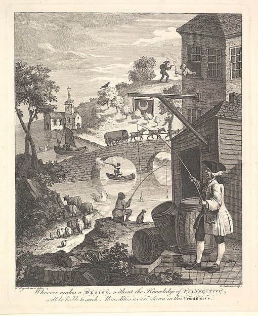 Satire on False Perspective: Frontispiece to "Kirby's Perspective"