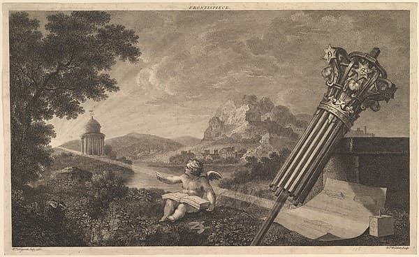 Frontispiece to Joshua Kirby's "Perspective of Architecture" (1761)