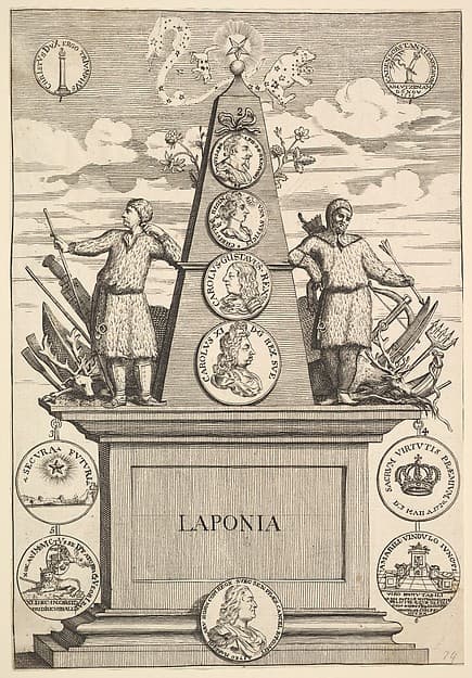 Laponia (Aubry de La Mottraye's "Travels throughout Europe, Asia and into Part of Africa...," London, 1724, pl. 312)