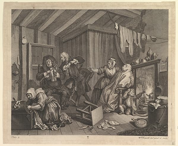 A Harlot's Progress, Plate 5