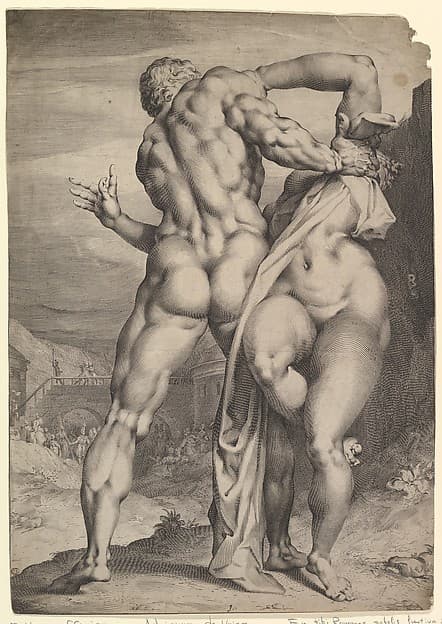 The Abduction of a Sabine Women (view from behind)