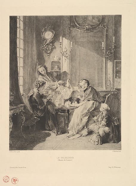 Breakfast, from "Gazette des Beaux-Arts"