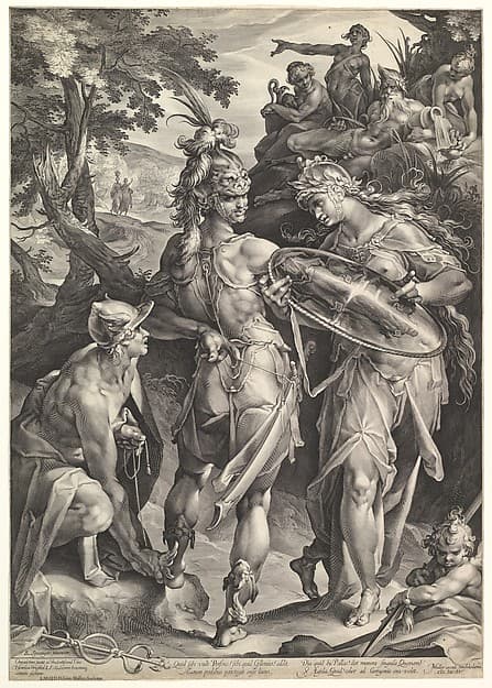 Minerva and Mercury Arming Perseus