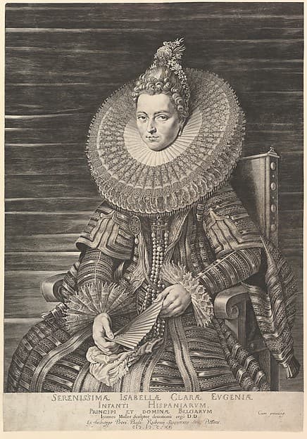 Portrait of the Infanta Isabella Clara Eugenia, Sovereign of the Southern Netherlands