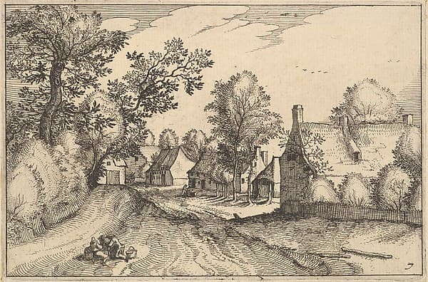 A Village Road, plate 7 from "Regiunculae et Villae Aliquot Ducatus Brabantiae"