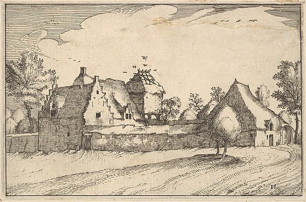 Walled Farm, plate 11 from "Regiunculae et Villae Aliquot Ducatus Brabantiae"