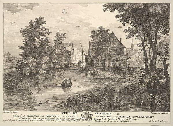 View of Flanders (Veue de Flandre) after the painting in the collection of Madame la Comtesse de Verrue