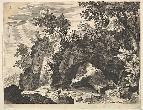 Rocky Landscape with the Stigmatization of St. Francis (reverse copy)