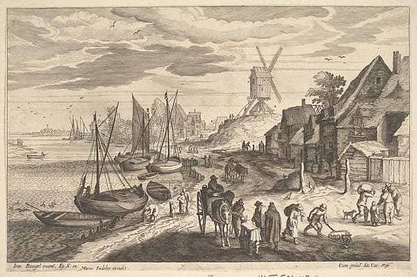 Coast Scene with a Windmill