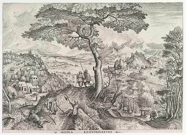 Soldiers at Rest (Milites requiescentes) from The Large Landscapes