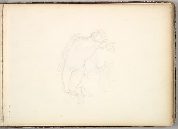 Male Figure Study (in Sketch Book With Drawings on Twenty-six Leaves)