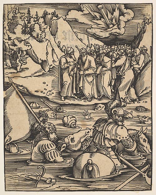 The Egyptians Crossing the Red Sea, from Das Buch Granatapfel