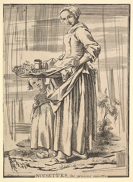 Reverse copy of Noisettes (Nutcrackers), from Les Cris de Paris (The Cries of Paris)