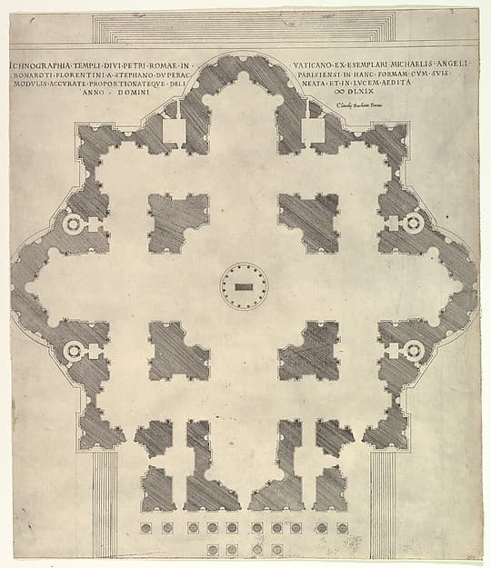 Speculum Romanae Magnificentiae: Plan of St. Peter's