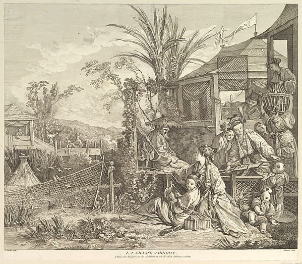 La Chasse Chinoise (The Chinese Hunt), from Chinoiseries