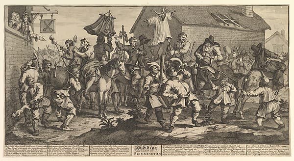 Hudibras and the Skimmington (Twelve Large Illustrations for Samuel Butler's Hudibras, Plate 7)