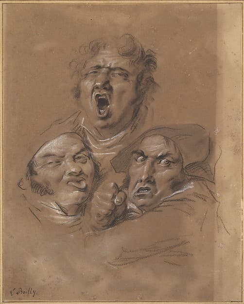 Study of Three Heads