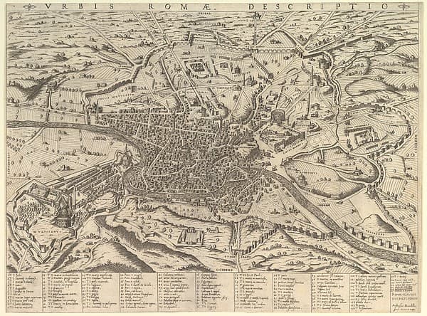 Speculum Romanae Magnificentiae: View of Modern Rome from the West