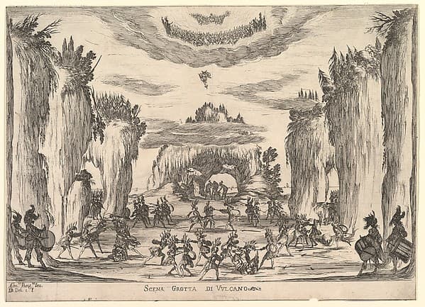 Grotto scene with Vulcan, from 'The marriage of the gods' (Le nozze degli Dei)