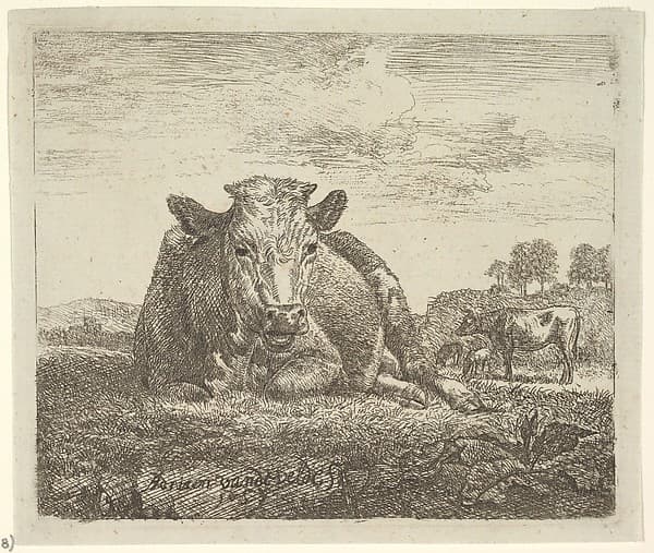 Recumbent Cow, from Different Animals