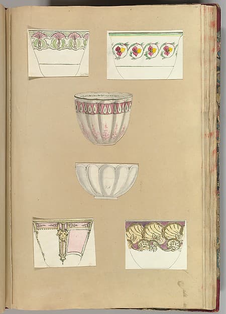 Six Designs for Decorated Cups
