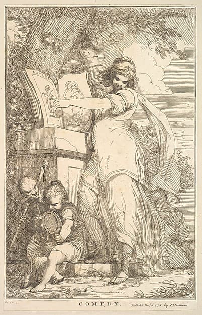 Comedy, from "Fifteen Etchings Dedicated to Sir Joshua Reynolds"