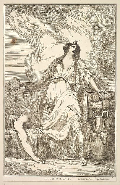 Tragedy, from "Fifteen Etchings Dedicated to Sir Joshua Reynolds"