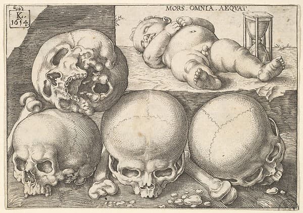 Sleeping Child with Four Skulls (reverse copy)