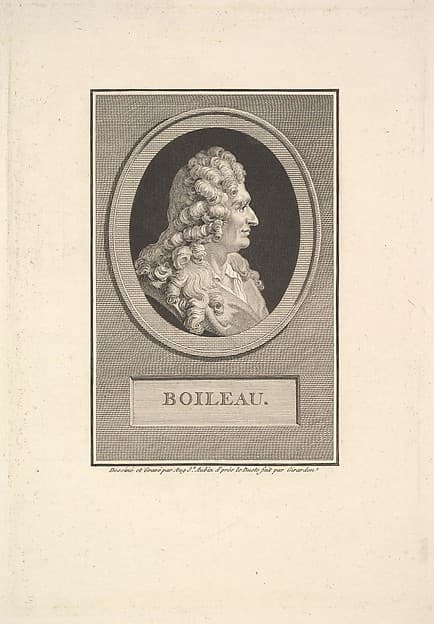 Portrait of Despréaux Nicolas Boileau