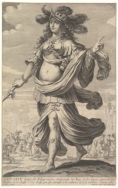 Zenobia, from Pierre Le Moyne's "La Gallerie des femmes fortes"